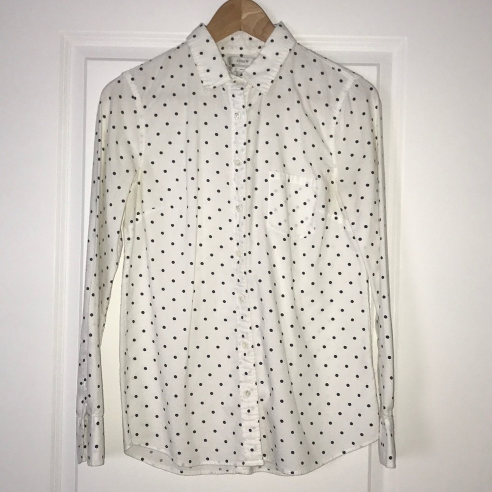 Jcrew polka dot button down - Picture 2 of 3